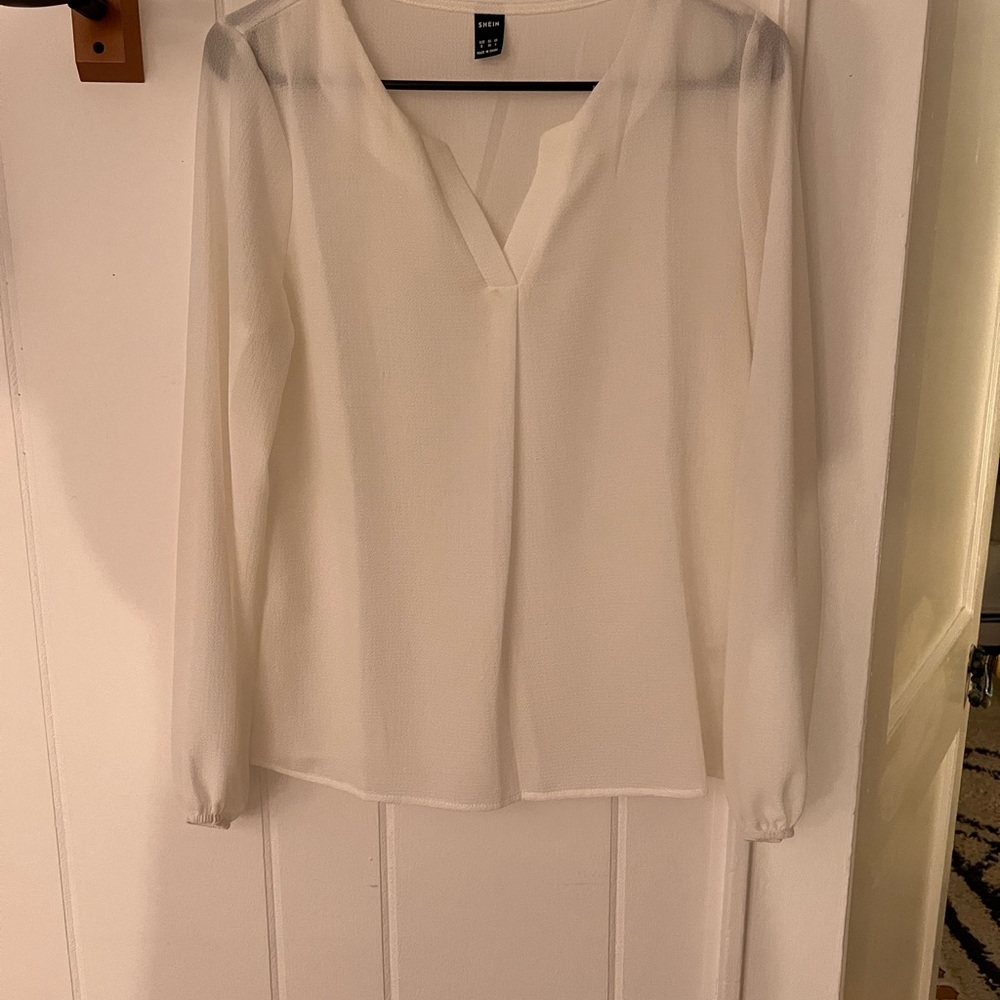Size small, white flowy blouse